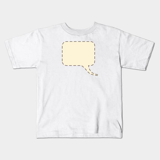 Speech Bubble Graphic Kids T-Shirt by THP Creative